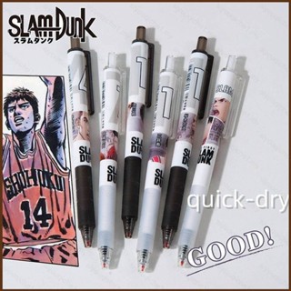 Cool ปากกาเจล แบบแห้งเร็ว ลายการ์ตูน SLAM DUNK ST เครื่องเขียน สําหรับนักเรียน 6 ชิ้น ต่อชุด