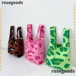 Rosegoods1 กระเป๋าถือ กระเป๋าสะพายไหล่ ผ้าถัก สําหรับผู้หญิง