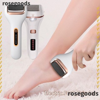 Rosegoods1 เครื่องเจียรเท้าไฟฟ้า กําจัดแคลลัส ชาร์จ USB