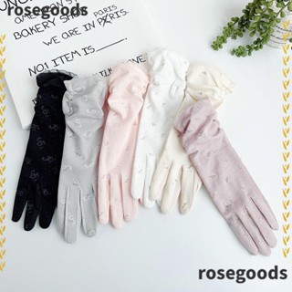 Rosegoods1 ถุงมือกันแดด ผ้าเรยอน แฟชั่นฤดูร้อน