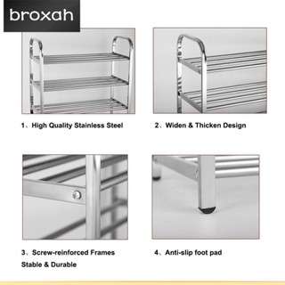 ชั้นวางรองเท้า สเตนเลส 4 ชั้น 67 ซม. x ชั้นเก็บของ 60 23 x