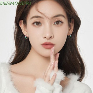 Desmondri ต่างหูหยดน้ํามัน ขนาดเล็ก สร้างสรรค์ หรูหรา สีแคนดี้ หวานแหวว สไตล์เกาหลี ต่างหู