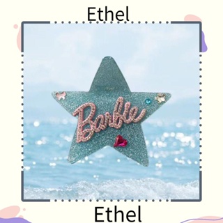 Ethel1 กิ๊บติดผมอะคริลิค รูปตัวอักษร ประดับเพชร รูปดาวห้าแฉก ขนาดใหญ่ ของขวัญสําหรับผู้หญิง