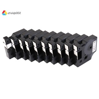 ริบบิ้นฉลาก สีดําบนพื้นขาว สําหรับ Dymo D1 45013 160 210 450 280 10 ชิ้น