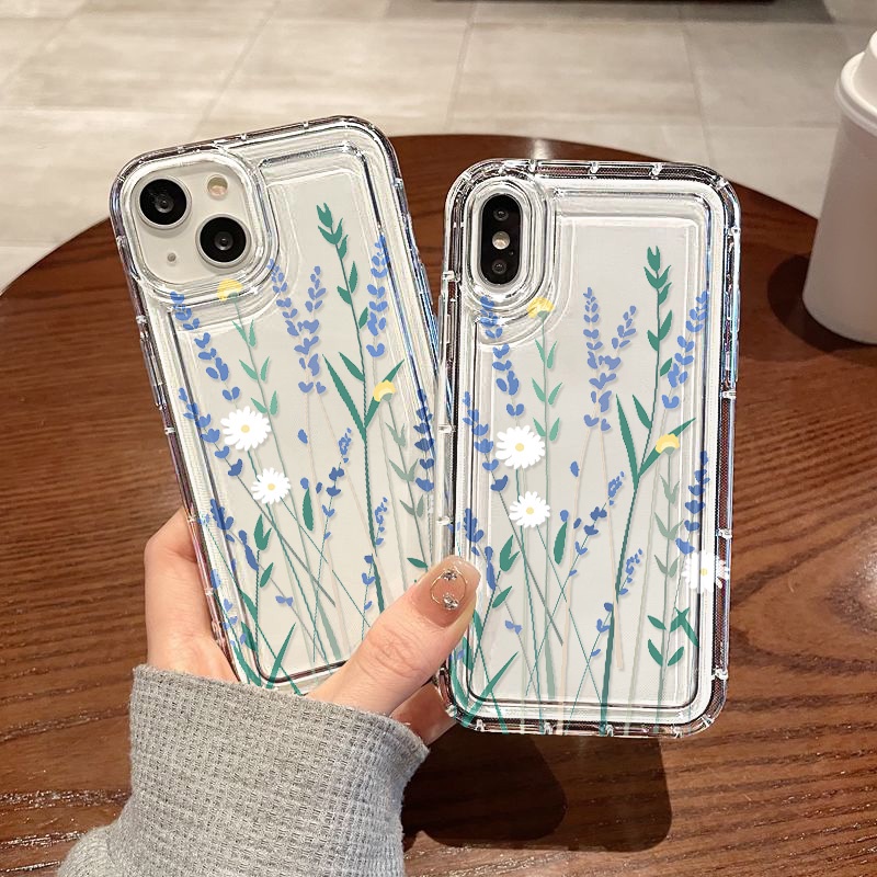 สำหรับ iPhone 11 for iPhone 14 11 15 13 12 Pro Max 6S 7 8 Plus X XR XS MAX SE เคสนิ่มใสถุงลมนิรภัยกั