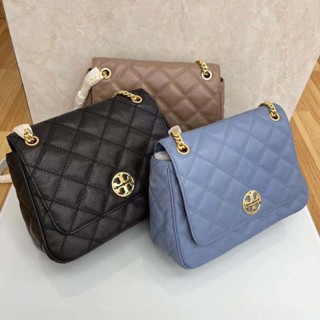 Tory Burch Willa Series กระเป๋าสะพายไหล่ หนังแกะ ขนาดใหญ่ สามสี สําหรับสตรี