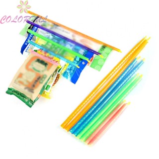 【COLORFUL】8/16/24pcs Kitchen Sealing Sticks Reusable Clips Bag Sealer Lock Rod Bags Sealer