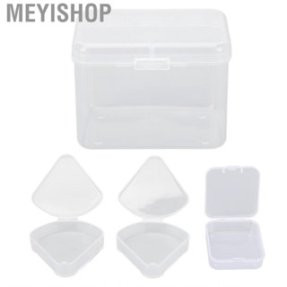 Meyishop Puff Protective Container Lightweight 4 Pack Makeup Storage Box Different Shape Transparent Dustproof for Travel