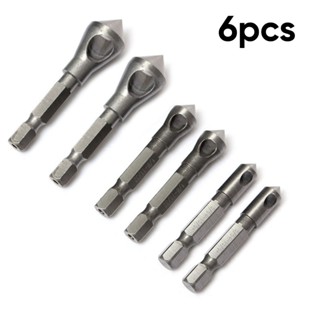 ⚡NEW 8⚡Hex socket set Cutting Tools Steel Deburring Countersink Titanium Coated Bits