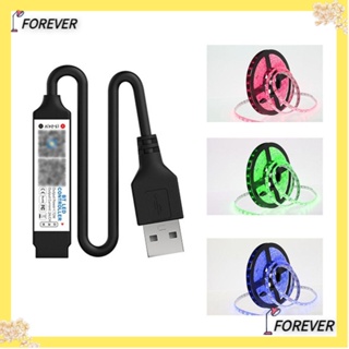 Forever ตัวควบคุมบลูทูธ ควบคุมเพลง APP รีโมตคอนโทรล RF แถบไฟ LED ปรับความสว่างได้ USB 5V หรี่แสงได้ สําหรับเทปไฟ