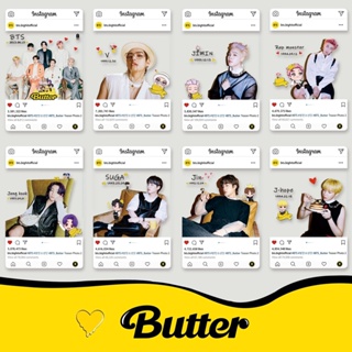 การ์ดโลโม่ อัลบั้มรูปภาพ BT-S FESTA ครบรอบ 10 ปี BUTTER INS JIN RM SUGA J-HOPE JIMIN V JK Kpop ราคาถูก 8 ชิ้น ต่อชุด