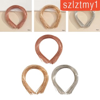 [szlztmy1] ที่คาดผม กรอบโลหะ แบบเรียบ บาง DIY 50 ชิ้น