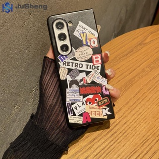 Jusheng เคสโทรศัพท์มือถือ PC ลาย Kurocho สําหรับ Samsung Z Fold5