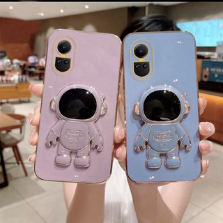 เคสโทรศัพท์มือถือ แบบนิ่ม ลายนักบินอวกาศ มีป็อบอัพ สําหรับ Oppo Reno10 Reno 10 Pro 10 Pro+ Reno 10 Pro Plus