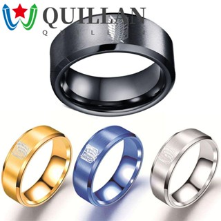 Quillan แหวนเงิน ลายอนิเมะผ่าพิภพไททัน 5 สี สําหรับผู้ชาย ผู้หญิง