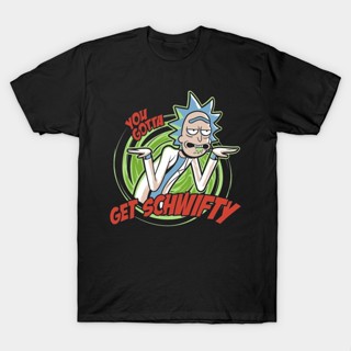 You Gotta Get Schwifty Rick And Morty Retro Hot Sale Cotton For Tshirt Fashionable Crew Neck T Shirt Cartoon_03