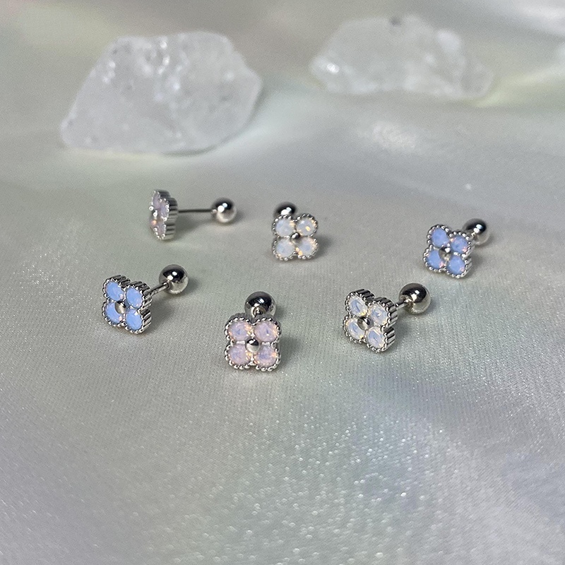 Pink Helix Earings สําหรับผู้หญิง Hikaw Silver Pierced ต่างหูสําหรับผู้หญิงชุด Hypoallergenic Non Tarnish อุปกรณ์เสริมชุดเครื่องประดับ