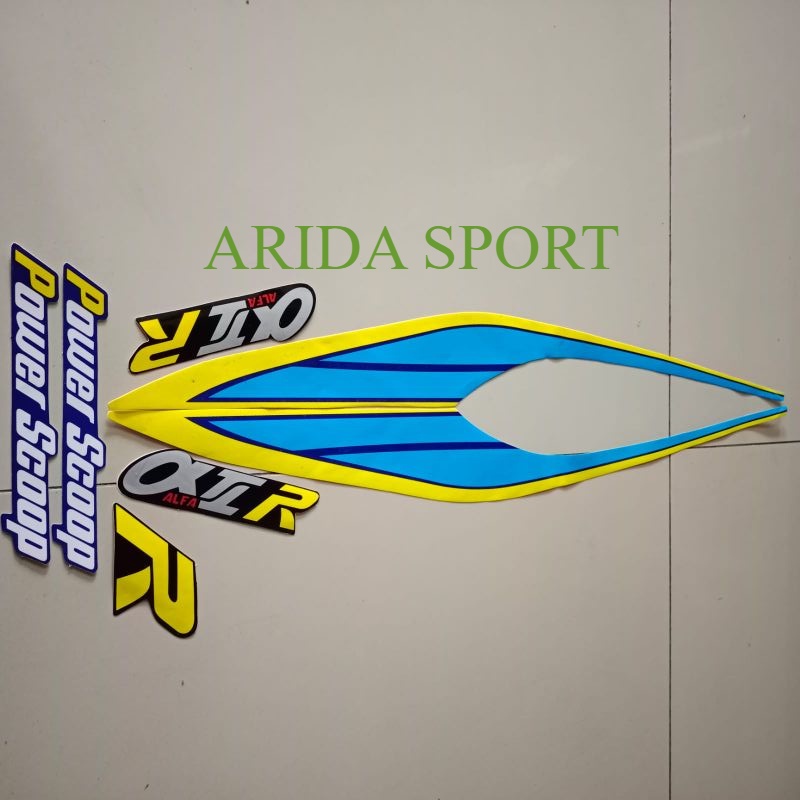 Striping alfa Yamaha v100/Alfa Alfa 100 power scoop stracker Lis body j motor คุณภาพดีที่สุด