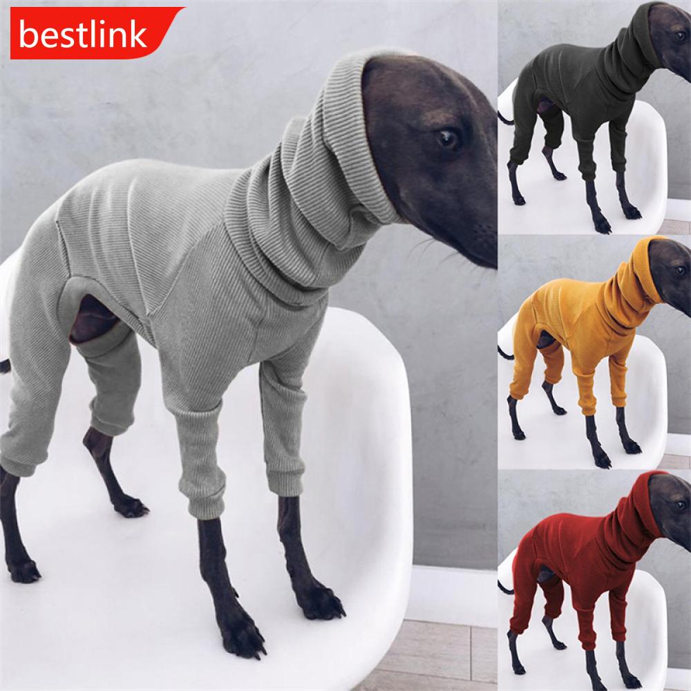 Bestlink เสื้อกันหนาว คอเต่า สี่ขา สีพื้น สําหรับสัตว์เลี้ยง สุนัข DGA1