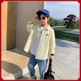 Boys Long -sleeved Shirt/Spring Casual/Striped/Shirt