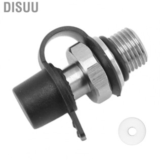 Disuu Soda Water Inflation Connector  Easy Installation CO2 Inflation Bottle Connector Male Safe Rust Prevention Stainless Steel with Gasket for Indoor Outdoor