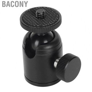 Bacony Tripod Ball Head  Metal  Mount Ball Head 360 Degree Rotating Panoramic 1/4 Hot Shoe Locking Knob  for Tripod for DSLR