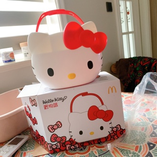 Mcdonalds Hello Kitty ตะกร้าเครื่องสําอาง แบบพกพา แขวนได้ สําหรับบ้าน ห้องน้ํา รถยนต์