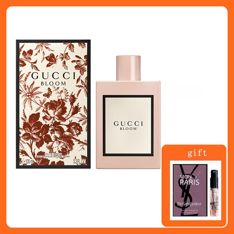 【แบรนด์แท้ % 】 Gucci Bloom Eau De Parfum 100 ml น้ำหอมกุชชี่ กลิ่นหอมติดทนนาน