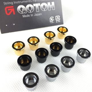 Mai-(จัดส่งรวดเร็ว) GOTOH ปลอกโลหะ สําหรับสายเบสไฟฟ้า MADE IN JAPAN TLB-2 1 ชุด 4 ชิ้น