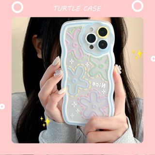 [พร้อมส่ง] เคสป้องกันโทรศัพท์มือถือ ลายการ์ตูนดอกไม้ สําหรับ Apple iPhone 14 13 12 11 PROMAX XS XR XSMAX SE2020 6 7 8PLUS MINI