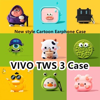 พร้อมส่ง! เคสหูฟัง แบบนิ่ม ลายการ์ตูนน่ารัก สําหรับ VIVO TWS 3 TWS 3