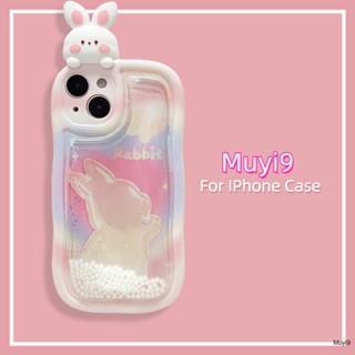 Ins เคสโทรศัพท์มือถือ กันกระแทก ลายการ์ตูนกระต่าย 3D สีชมพู สร้างสรรค์ สําหรับ Iphone 14ProMax 13ProMax 12 ProMAX 11 14Plus 13Pro