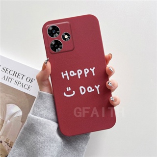 เคสโทรศัพท์มือถือ TPU แบบนิ่ม ผิวด้าน ลาย Happy Day สําหรับ Tecno Spark 10 Pro 10 4G 10 5G 10C 2023 Spark10Pro TECNO10