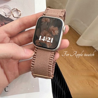 สายนาฬิกาข้อมือไนล่อนทอ สําหรับ iwatch Ultra 49 มม. 45 มม. 41 มม. 44 มม. 40 มม. 42 มม. iwatch 8 7 6 5 4 SE 3 2 1