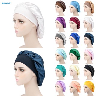 【HODRD】Womens Hat Care Bonnet Comfortable Head Cover Household Long Hair Night Bonnet【Fashion】