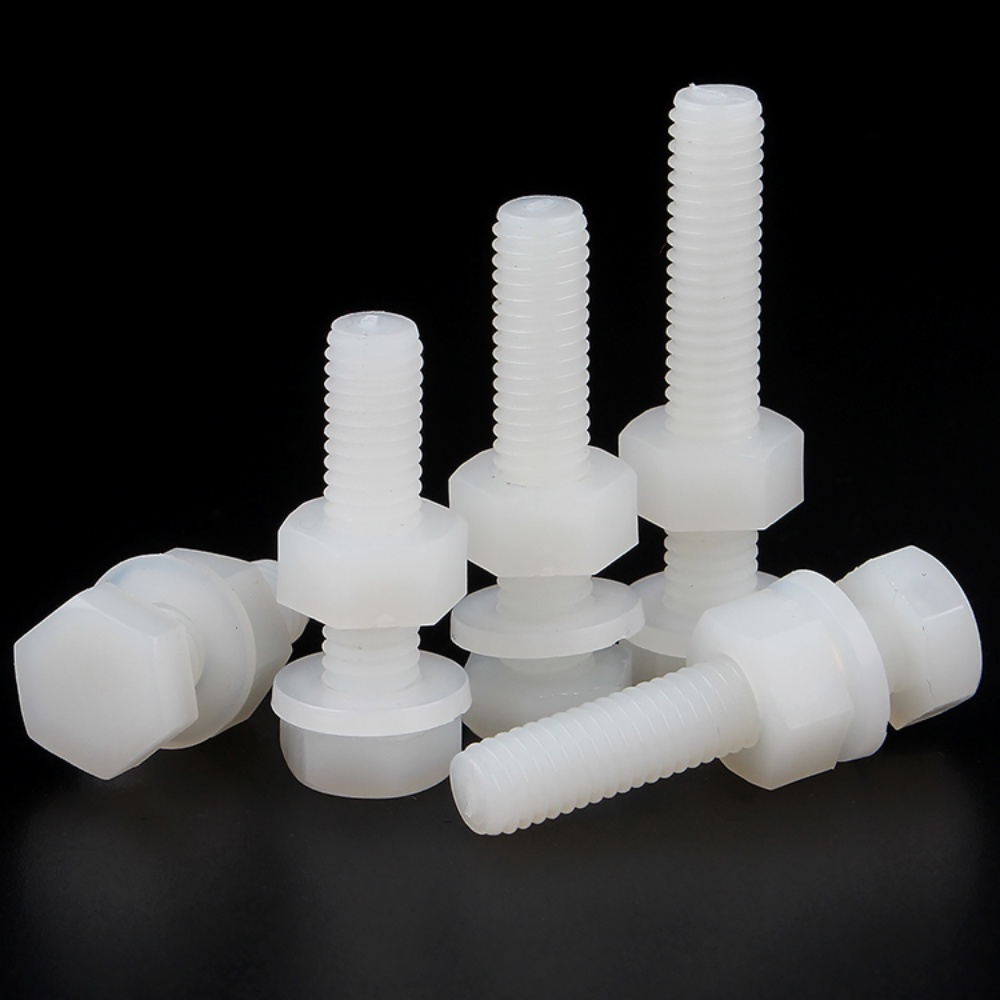 [XNY] ชุดน็อตสกรูพลาสติก ไนล่อน หกเหลี่ยม สีขาว M3-M6 - รูปที่ 4