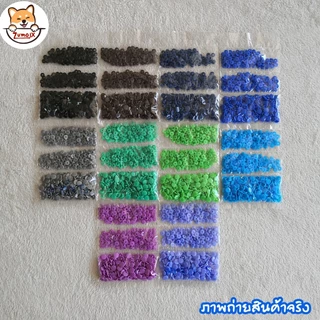กระดุมแป็ก T3=10mm แพ็ค100ชุด(400ชิ้น) กระดุมปุ่มกดพลาสติ๊ก กระดุมสแน๊ป สำหรับอุปกรณ์ตอก Snap Plastic Buttons ZumoIX