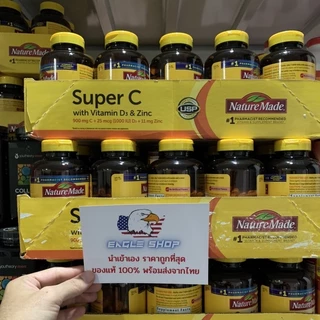 [Exp.09/2027] 👉 พร้อมส่ง✅ Nature Made Super C with Vitamin D3&Zicn วิตามินนำเข้า จากอเมริกาแท้100%
