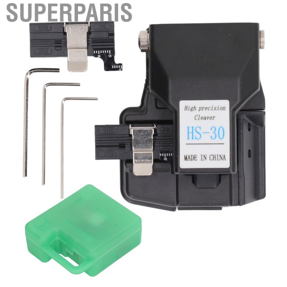 Superparis Optical Fiber Cleaver  Aluminum Alloy 3 in 1 Fixture Practical Tool with Scale for Leather Cable