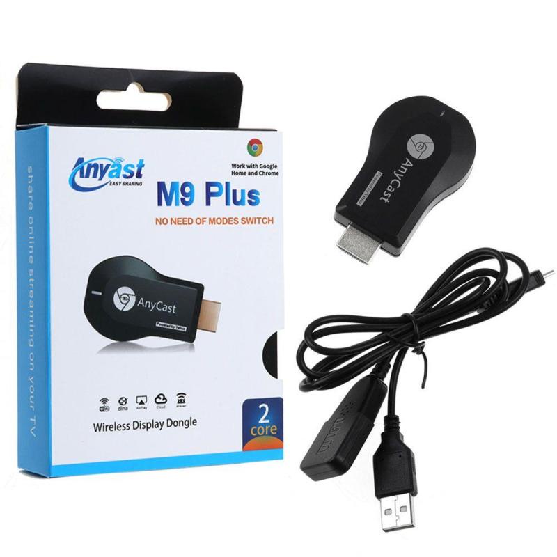 [อัพเกรด] Anycast M9 PLUS WiFi HDMI หน้าจอแสดงผล Chromecast Miracast DLNA Airplay TV Dongle รุ่นล่าสุด ทํางานร่วมกับ Google Home &amp;แอมป์; แอมป์; โครเมี่ยม แมลงปอ