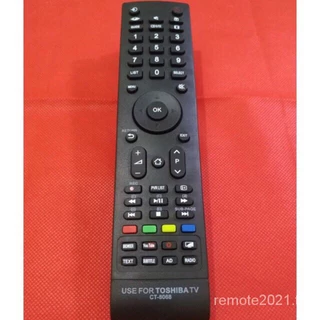 รีโมททีวี Toshiba smart ct-8068 มีปุ่ม Zin YouTube สวยงาม