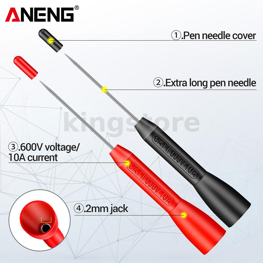Aneng PT2002 โพรบมัลติมิเตอร์ สเตนเลส สําหรับตรวจจับรถยนต์