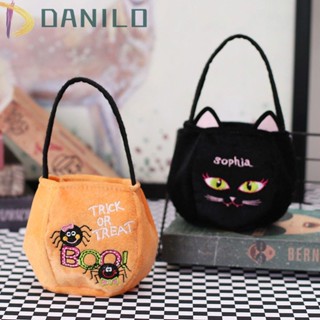 Danilo กระเป๋าถือ ลายค้างคาว แมวดํา สําหรับปาร์ตี้ฮาโลวีน