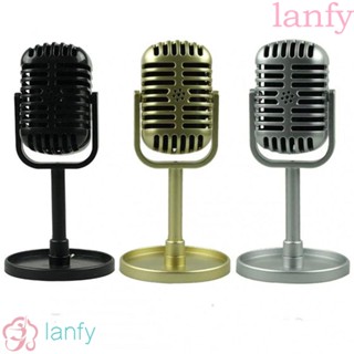 Lanfy ไมโครโฟนจําลอง พร็อพถ่ายภาพ ของเล่นเสริมการศึกษา สําหรับเด็ก