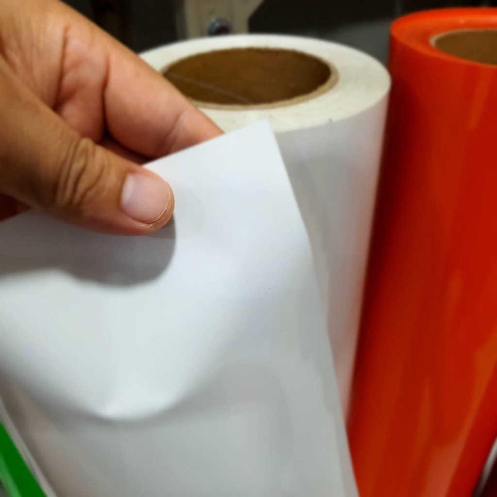 ถูกที่สุด FLEX ขาว กว้าง 60ซม เฟล็กPU  เฟล็กรีดติดเสื้อ สกรีนเสื้อ ติดแน่น