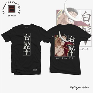 พร้อมส่ง Anime Shirt - ETQTCo. - One Piece - White Beard การเปิดตัวผลิตภัณฑ์ใหม่ T-shirt