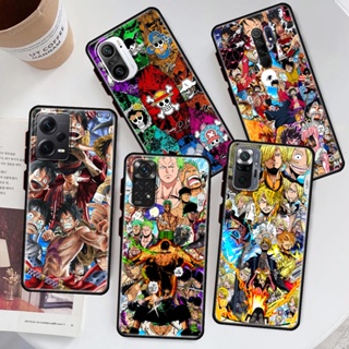 เคสโทรศัพท์มือถือซิลิโคน TPU กันกระแทก ลายการ์ตูนอนิเมะ One Piece สําหรับ Xiaomi Redmi NOTE 10 10T 10S PRO 10 PRO MAX 11T 11S 11 4G 5G