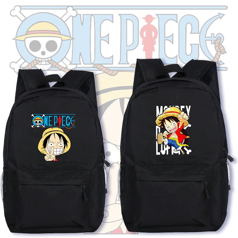 กระเป๋าเป้สะพายหลัง กระเป๋านักเรียน ลายการ์ตูนอนิเมะ One Piece สไตล์ญี่ปุ่น สําหรับเด็กผู้ชาย และเด็กผู้หญิง