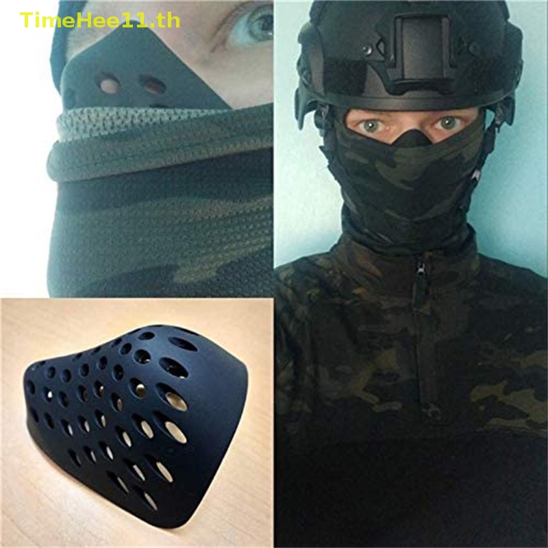 TimeHee หน้ากากคอสเพลย์ Props Silica สีดํา/สีแดง/สีขาวฮาโลวีนครึ่งหน้าหน้ากากปาก TH - รูปที่ 7