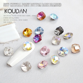 Koudan สติกเกอร์เพชรคริสตัล พลอยเทียม สําหรับตกแต่งเล็บ DIY 42 ชิ้น